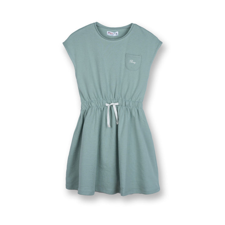 Poney Girls Green Short Sleeve Dress