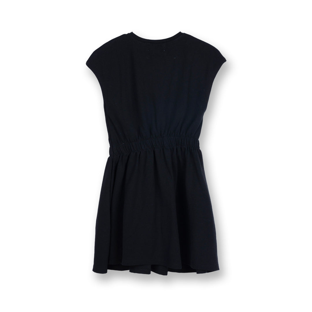 Poney Girls Black Short Sleeve Dress
