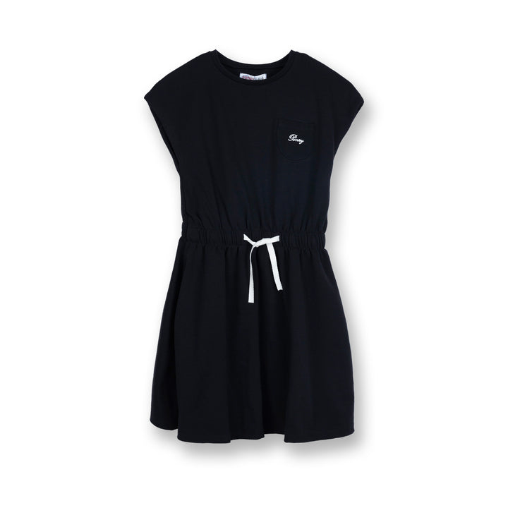 Poney Girls Black Short Sleeve Dress