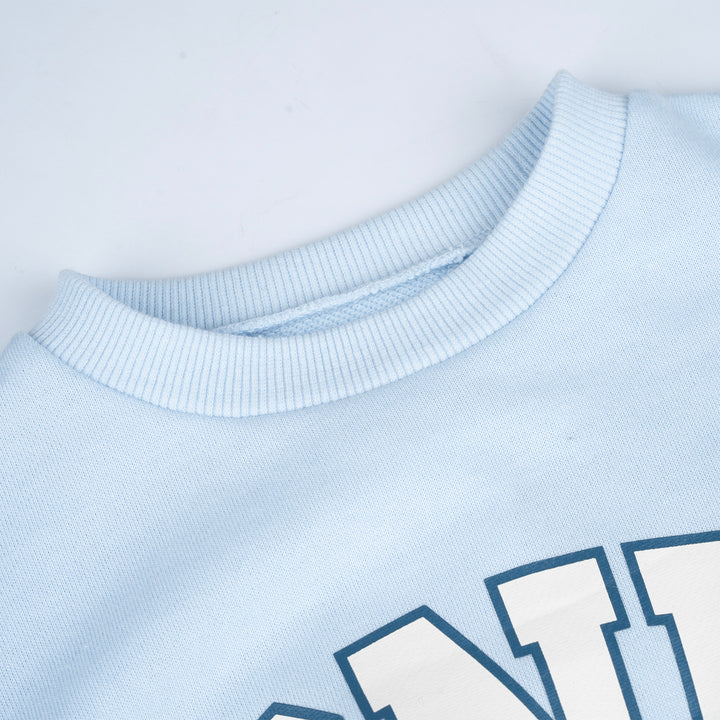 Poney Girls Light Blue Long Sleeve Dress