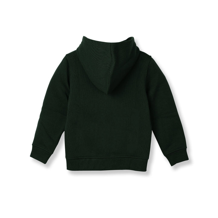 Poney Boys Green Zipper Hooded Jacket