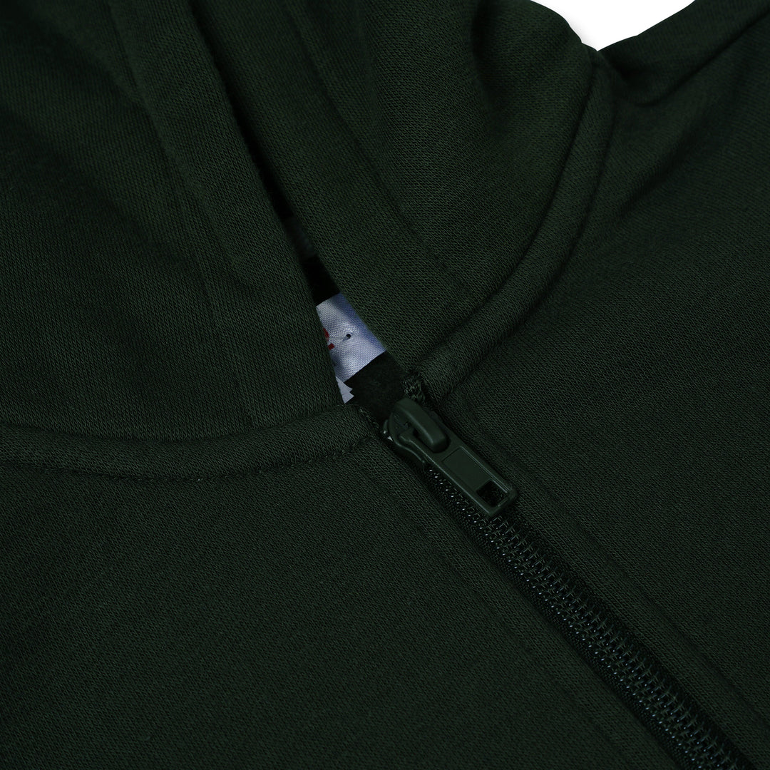 Poney Boys Green Zipper Hooded Jacket
