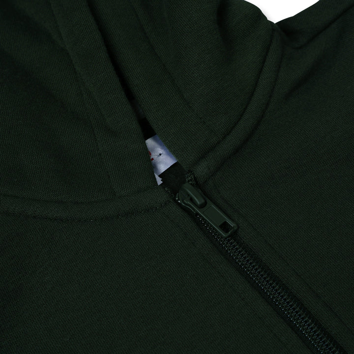 Poney Boys Green Zipper Hooded Jacket