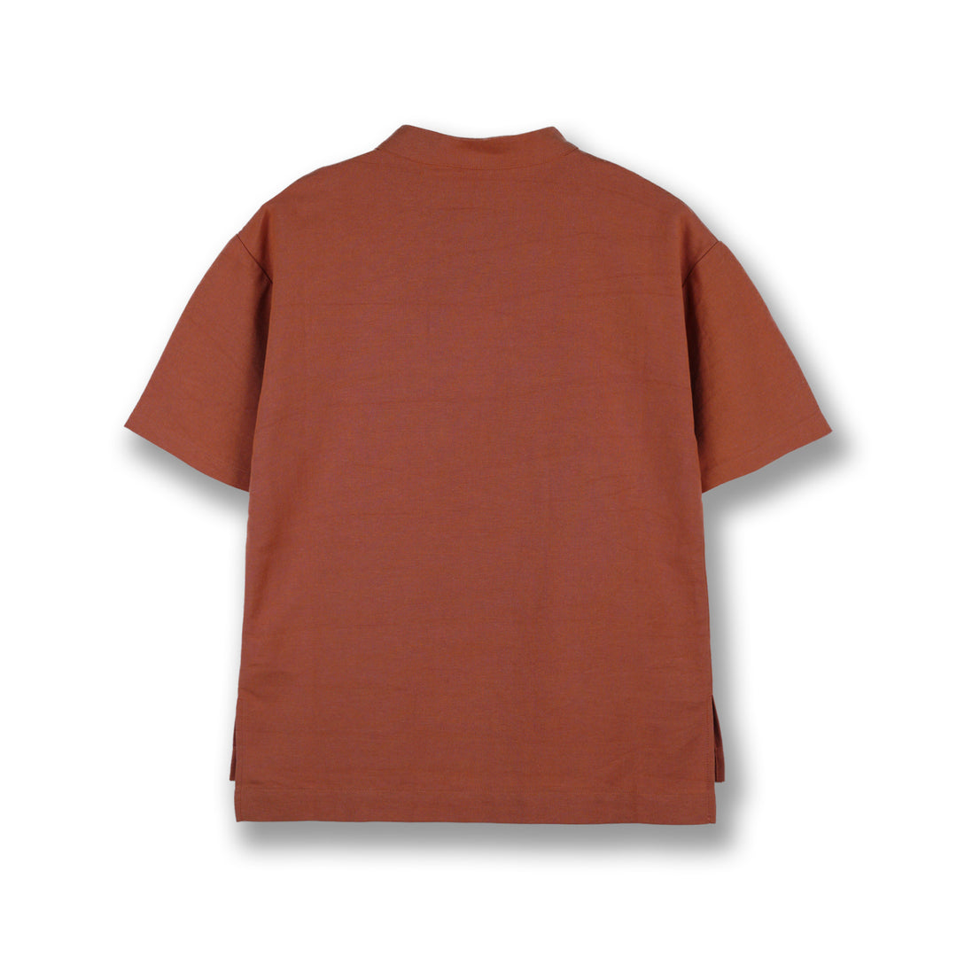 Poney Boys Brown Roasted Almond Short Sleeve Shirt