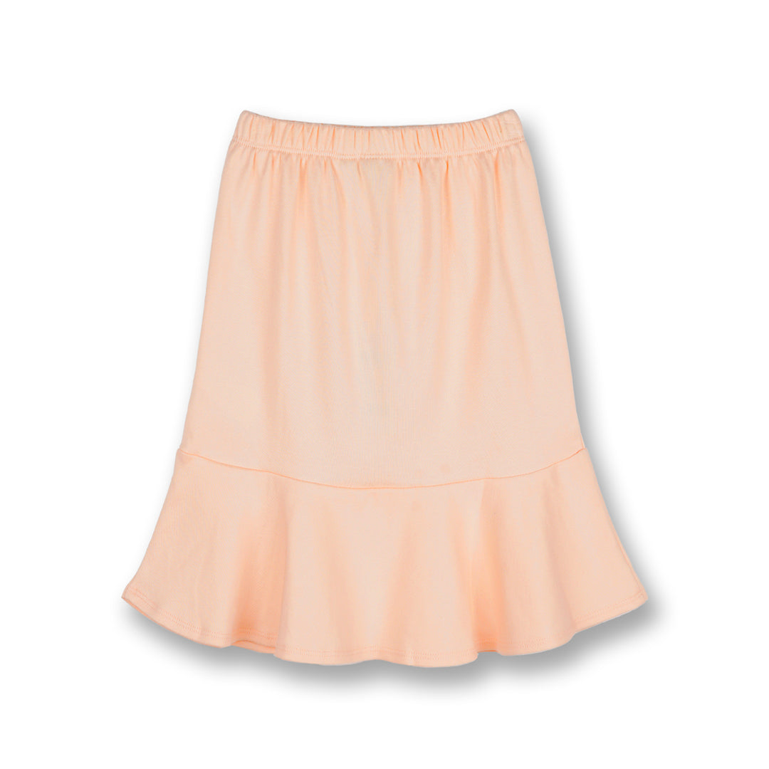Poney Girls Light Orange Midi Skirt