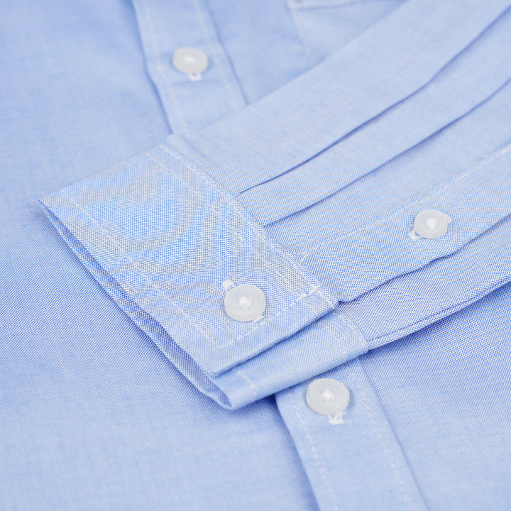 Poney Boys Blue Oxford Cotton Long Sleeve Shirt