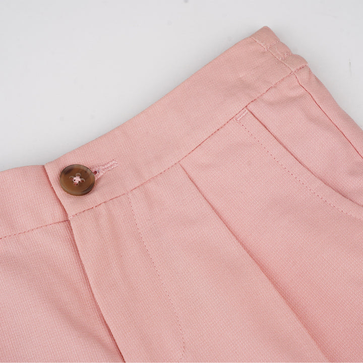 Poney Girls Pink Peachy Wide Canvas Long Pants
