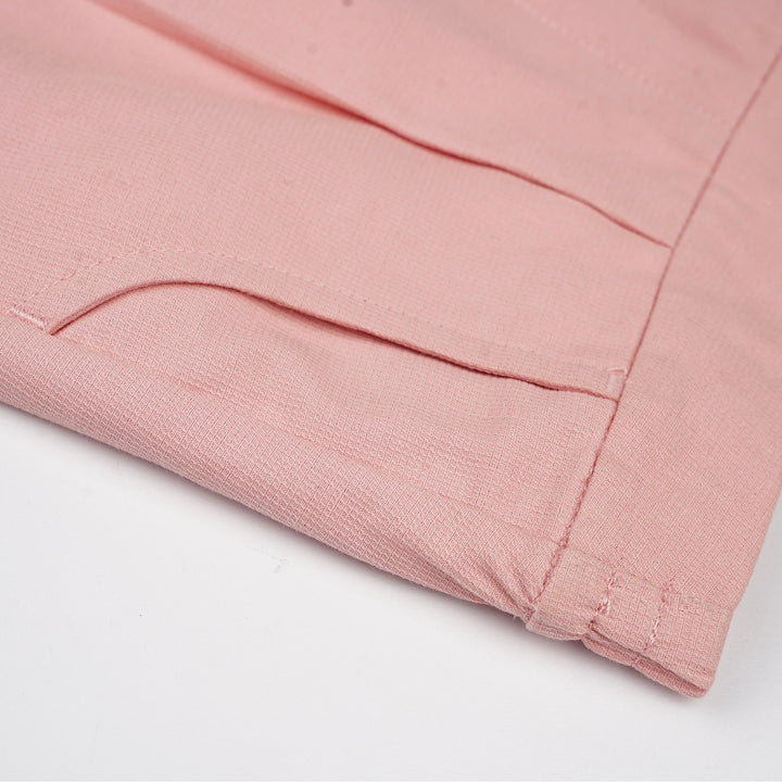 Poney Girls Pink Peachy Wide Canvas Long Pants