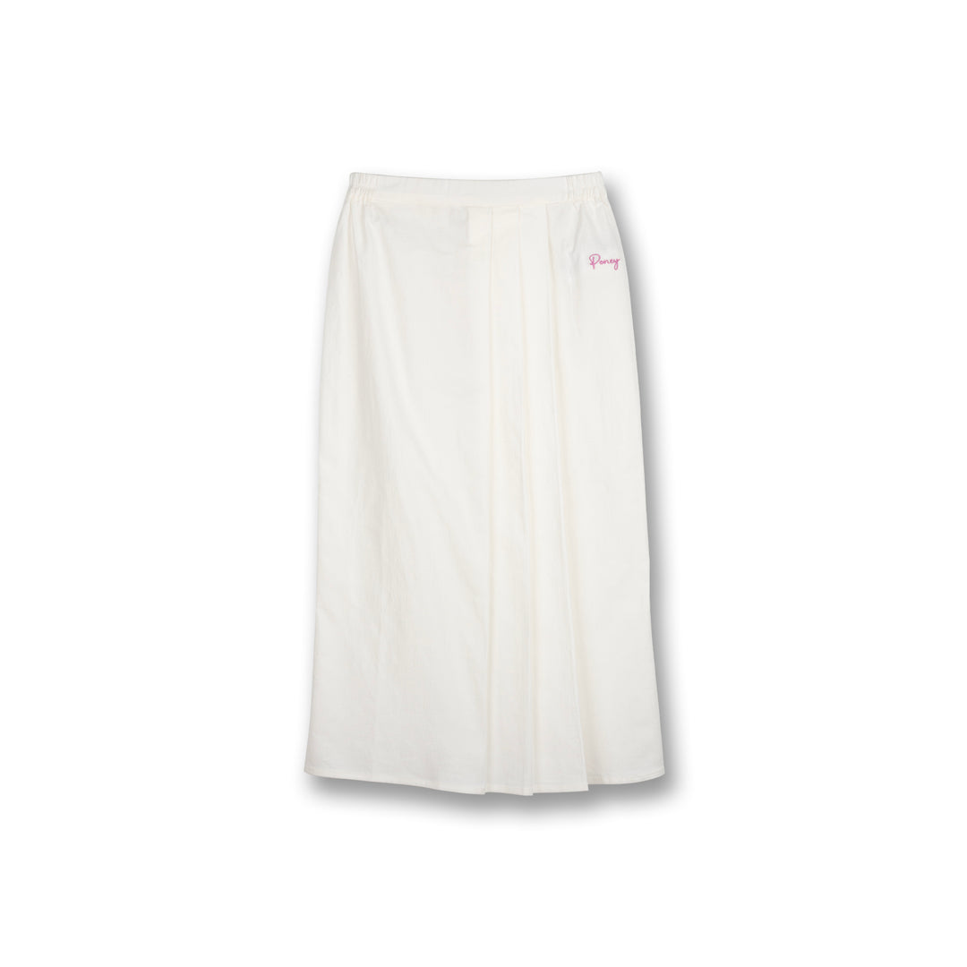 Poney Girls Cream Pleats with Folded Long Skirt