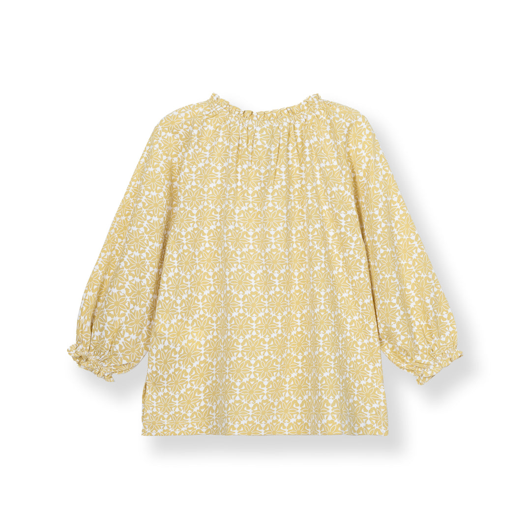 Poney Girls Indah Yellow Long Sleeve Blouse