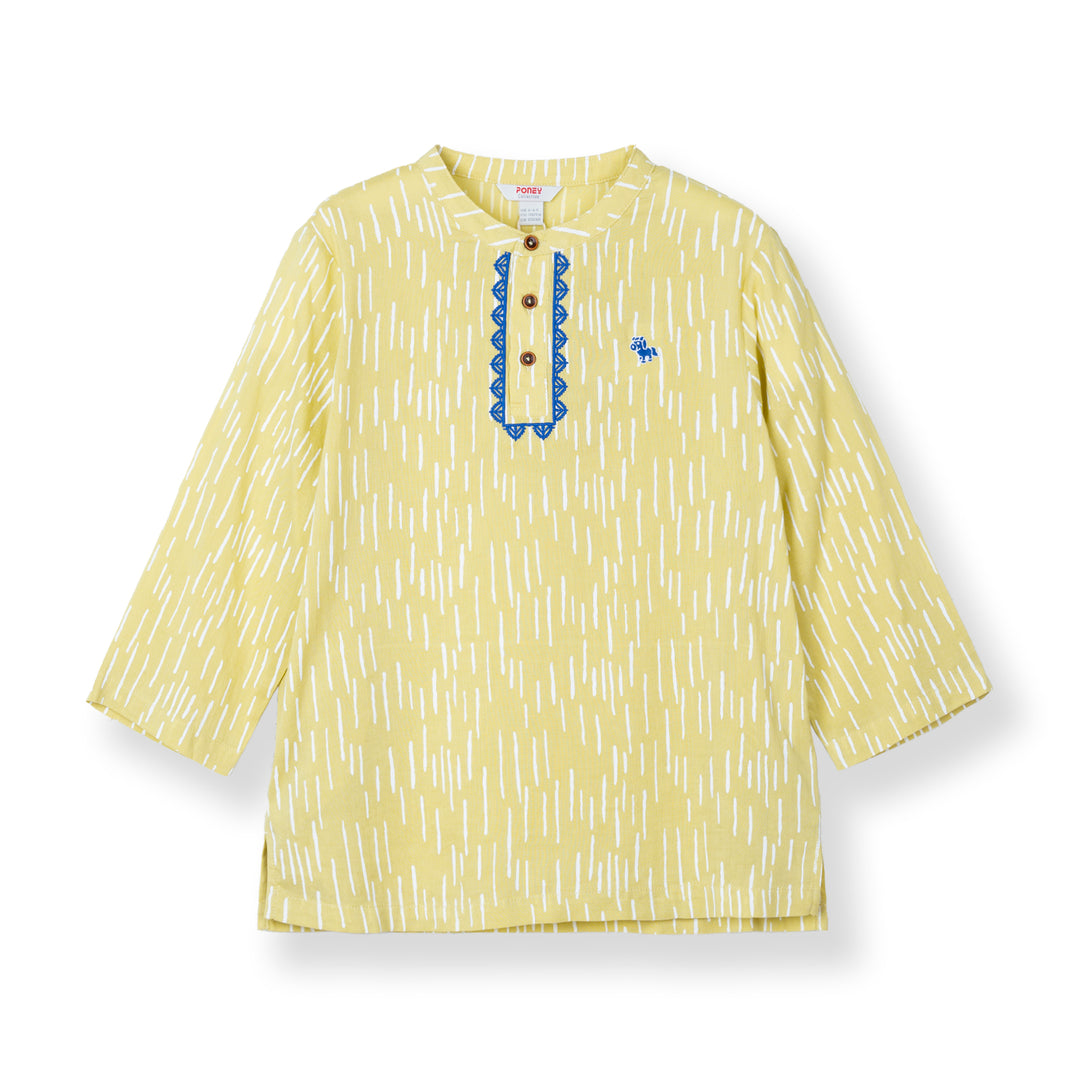 Poney Boys Rais Yellow Long Sleeve Shirt