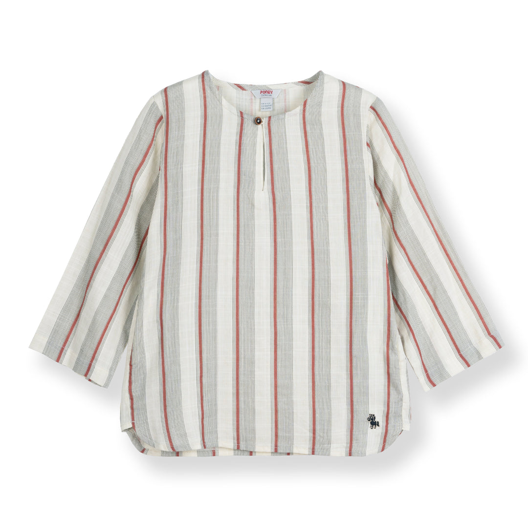 Poney Boys Shakir Cream Long Sleeve Shirt