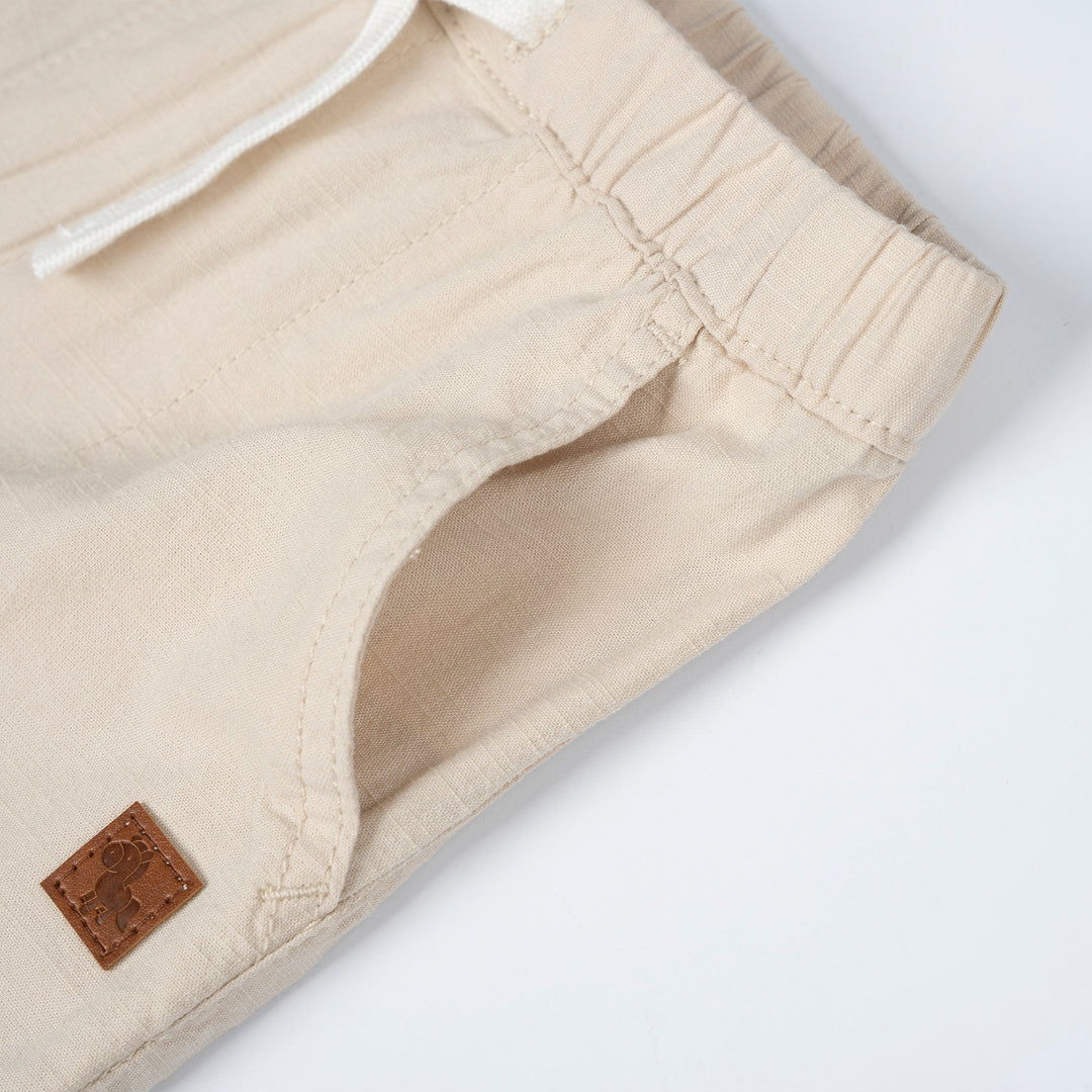 Poney Boys Light Khaki Casual Slim Fit Long Pants