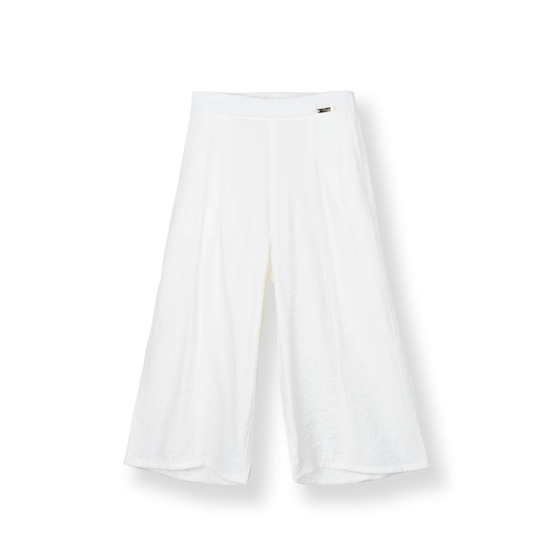 Poney Girls White Breezy Flowy Trousers