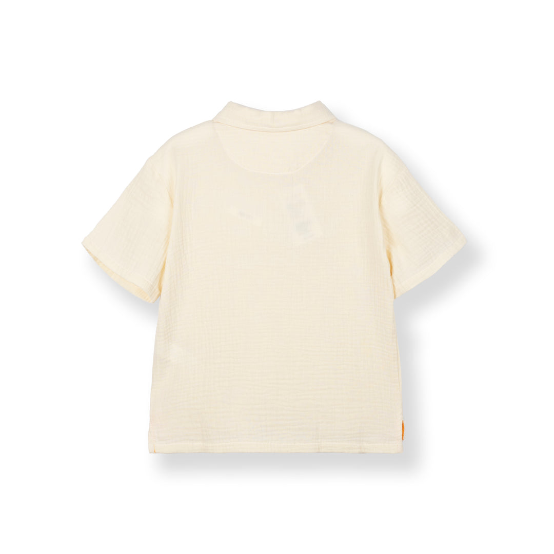 Poney Boys Off White Rustic Short Sleeve Polo Shirt