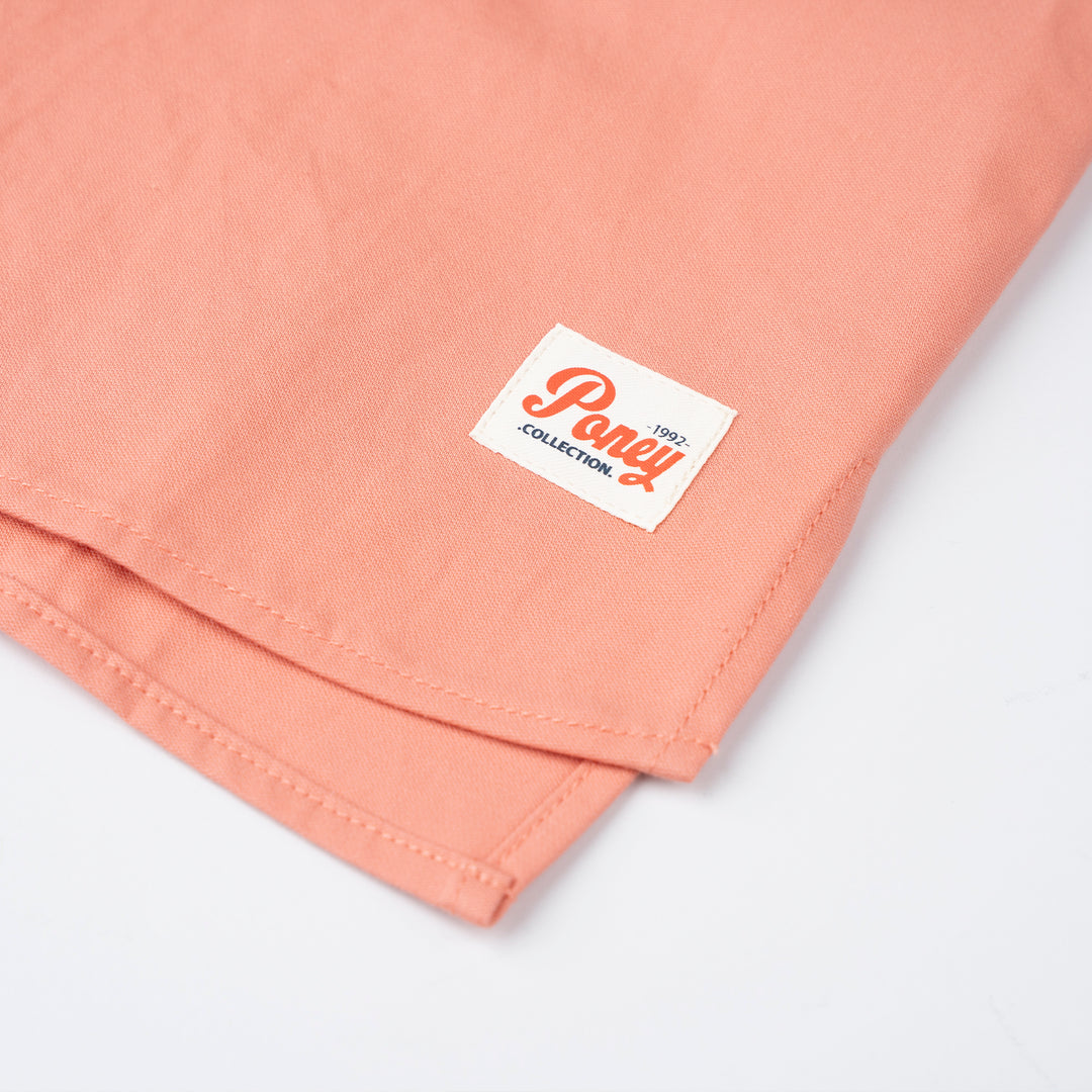 Poney Boys Orange Mandri Collar Long Sleeve Shirt