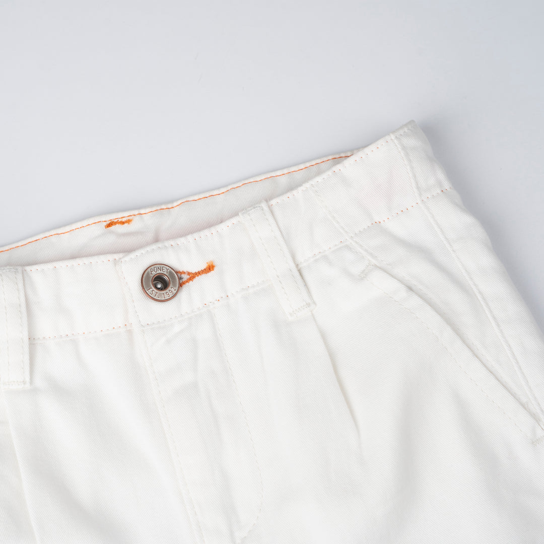 Poney Boys Cream Front Pleated Linen Long Pants