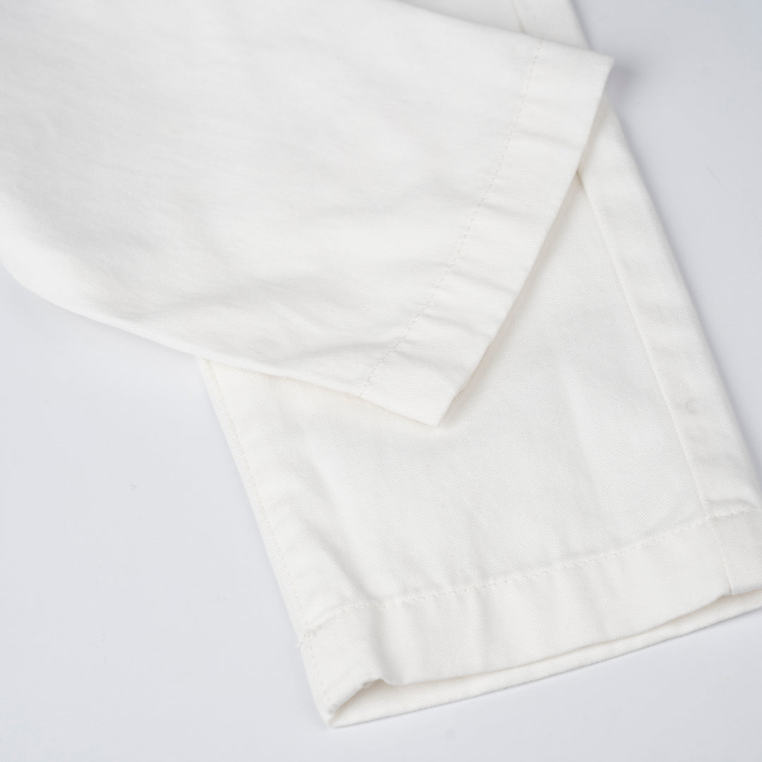 Poney Boys Cream Front Pleated Linen Long Pants
