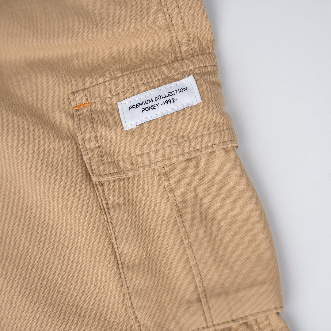 Poney Boys Khaki Cargo Long Pants