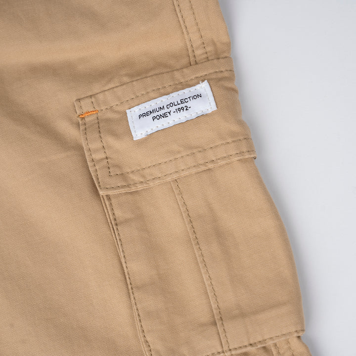 Poney Boys Khaki Cargo Long Pants