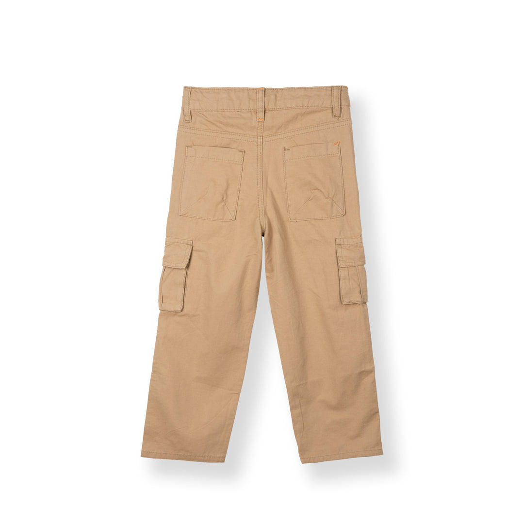 Poney Boys Khaki Cargo Long Pants