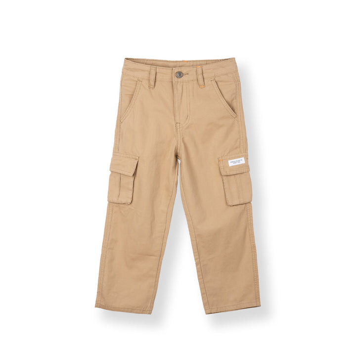 Poney Boys Khaki Cargo Long Pants