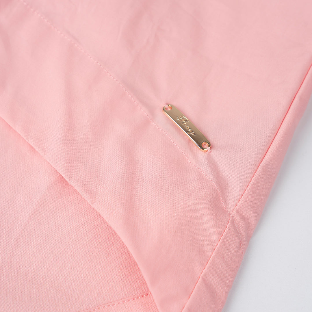Poney Girls Pink Hi-Lo Oversized Long Sleeve Shirt