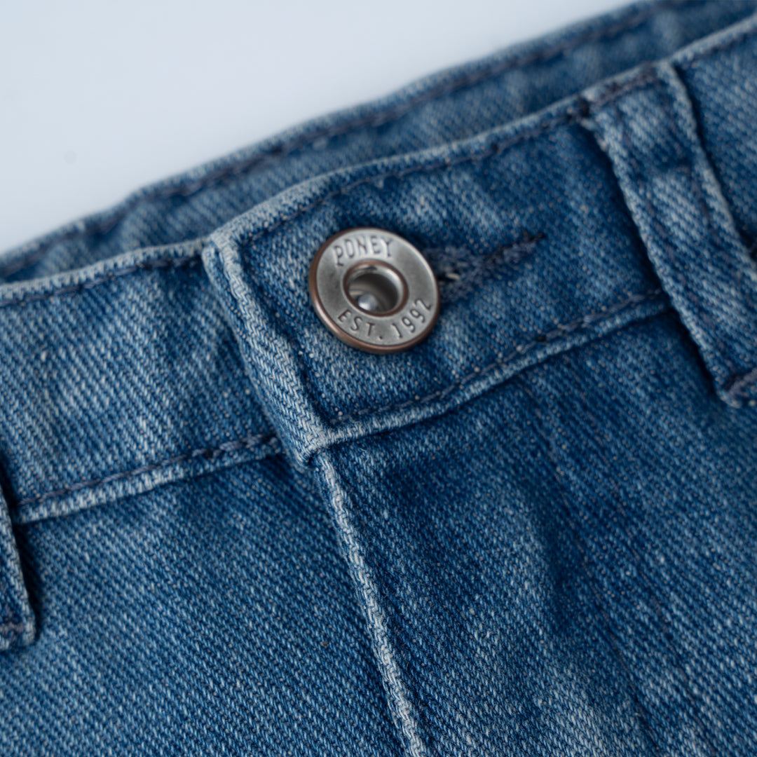 Poney Girls Denim Denim Midi Skirt