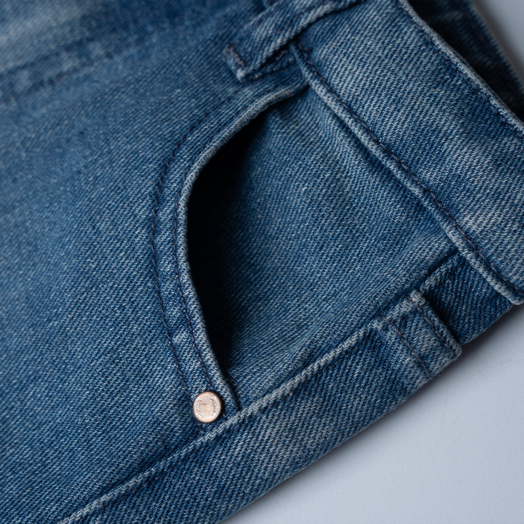 Poney Girls Denim Denim Midi Skirt