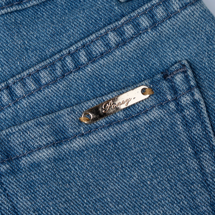Poney Girls Denim Denim Midi Skirt