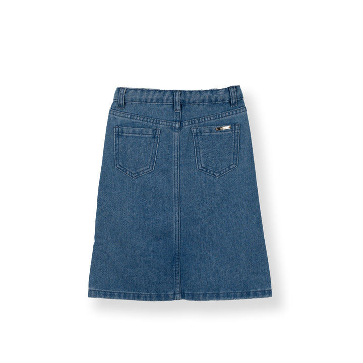 Poney Girls Denim Denim Midi Skirt