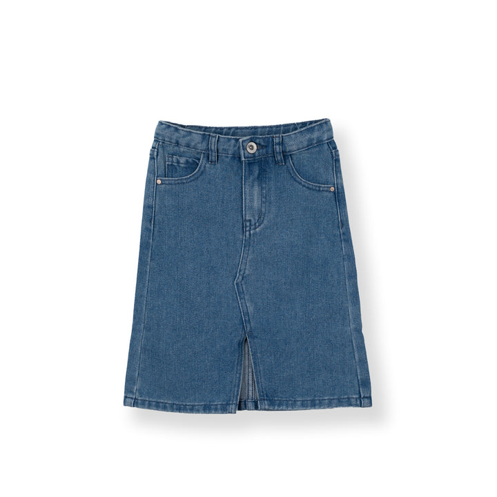 Poney Girls Denim Denim Midi Skirt