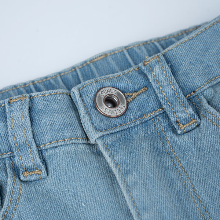 Poney Girls Denim Cropped Jeans