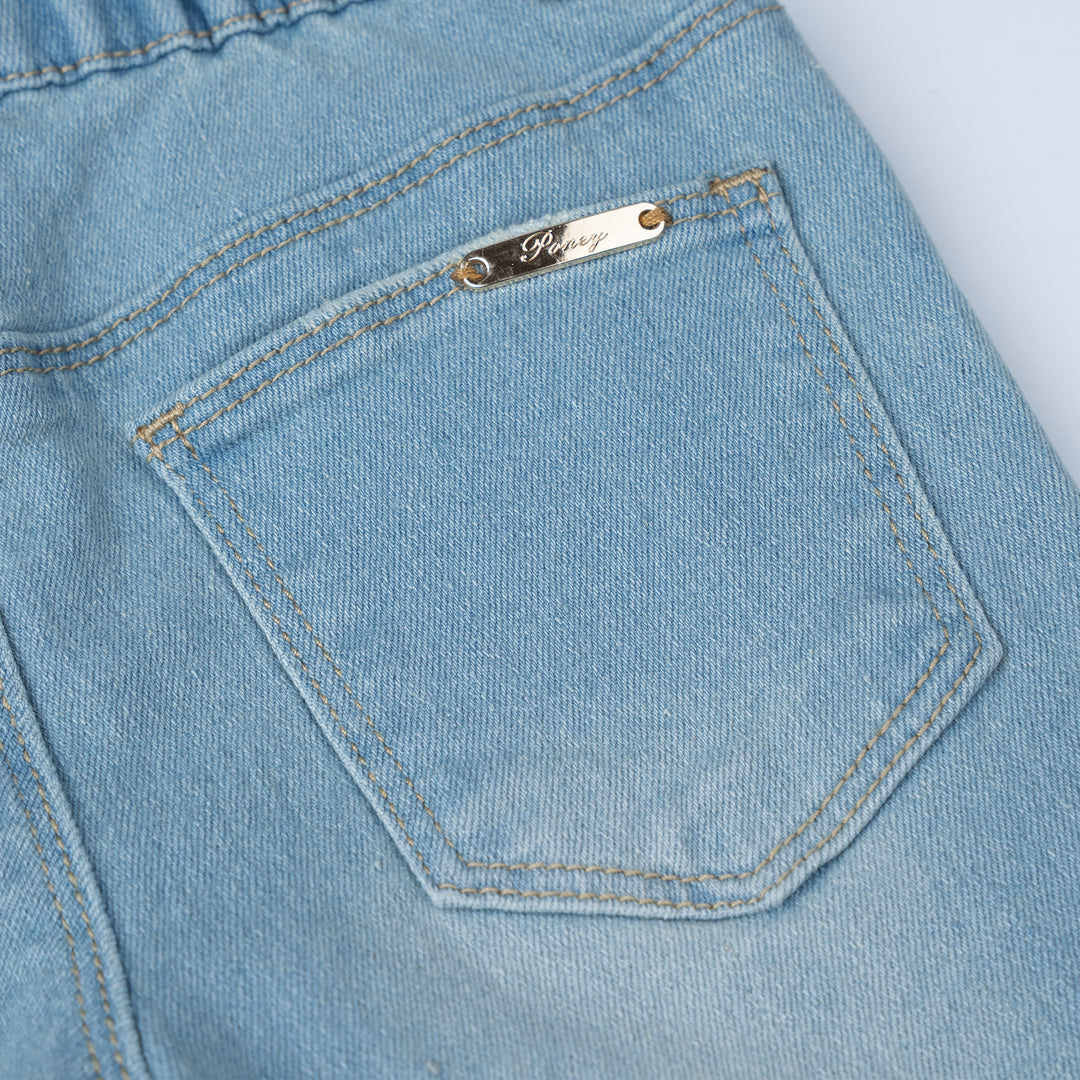 Poney Girls Denim Cropped Jeans