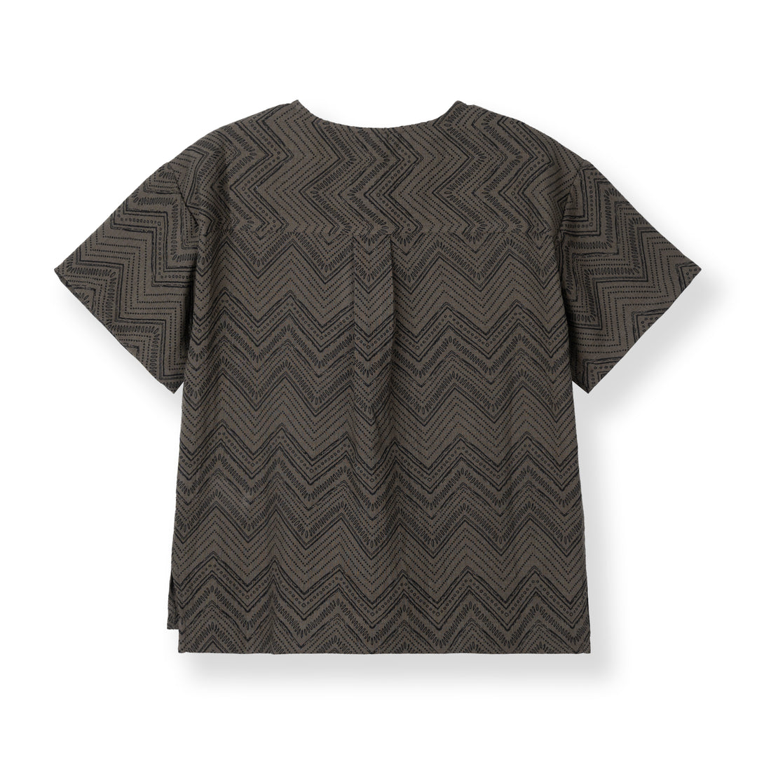 Poney Boys Asad Brown Short Sleeve Shirt