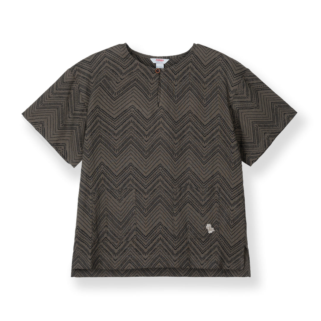 Poney Boys Asad Brown Short Sleeve Shirt