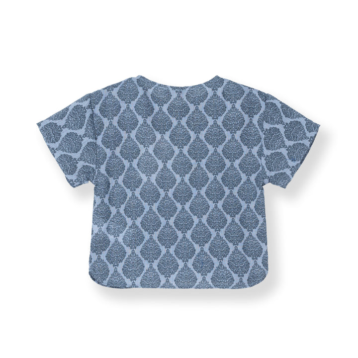 Poney Baby Boys Zarif Blue Short Sleeve Shirt