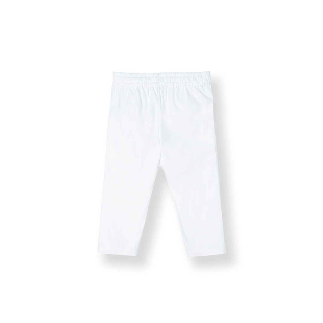 Poney Baby Boys Khalis White Long Pants