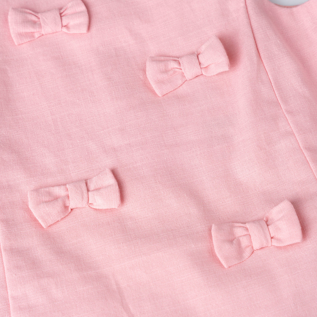 Bow Applique Sleeveless Blouse