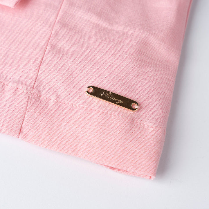 Bow Applique Sleeveless Blouse