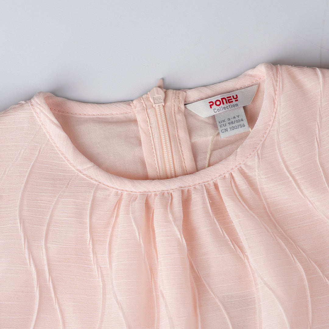 Flowy Textured Chiffon Dress