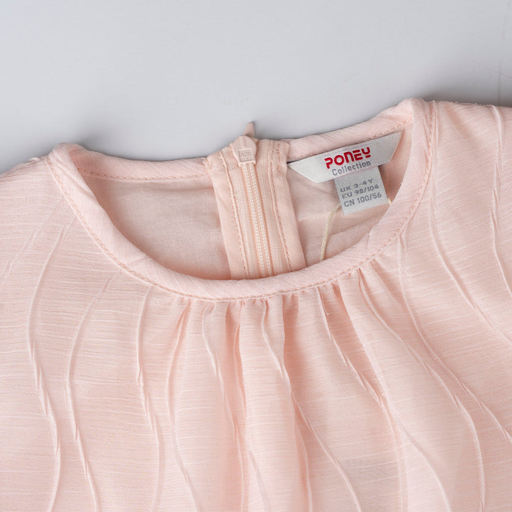 Flowy Textured Chiffon Dress