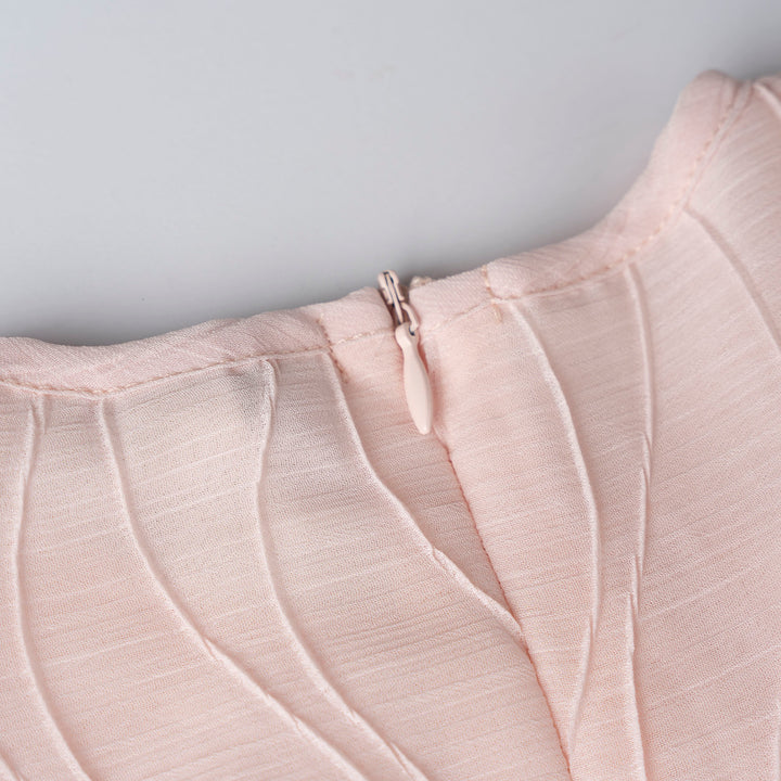 Flowy Textured Chiffon Dress