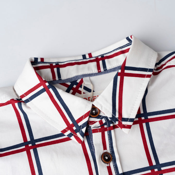 Oversized Checks Long Sleeves Shirts