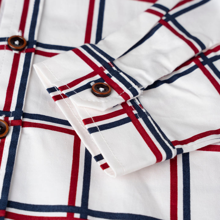 Oversized Checks Long Sleeves Shirts