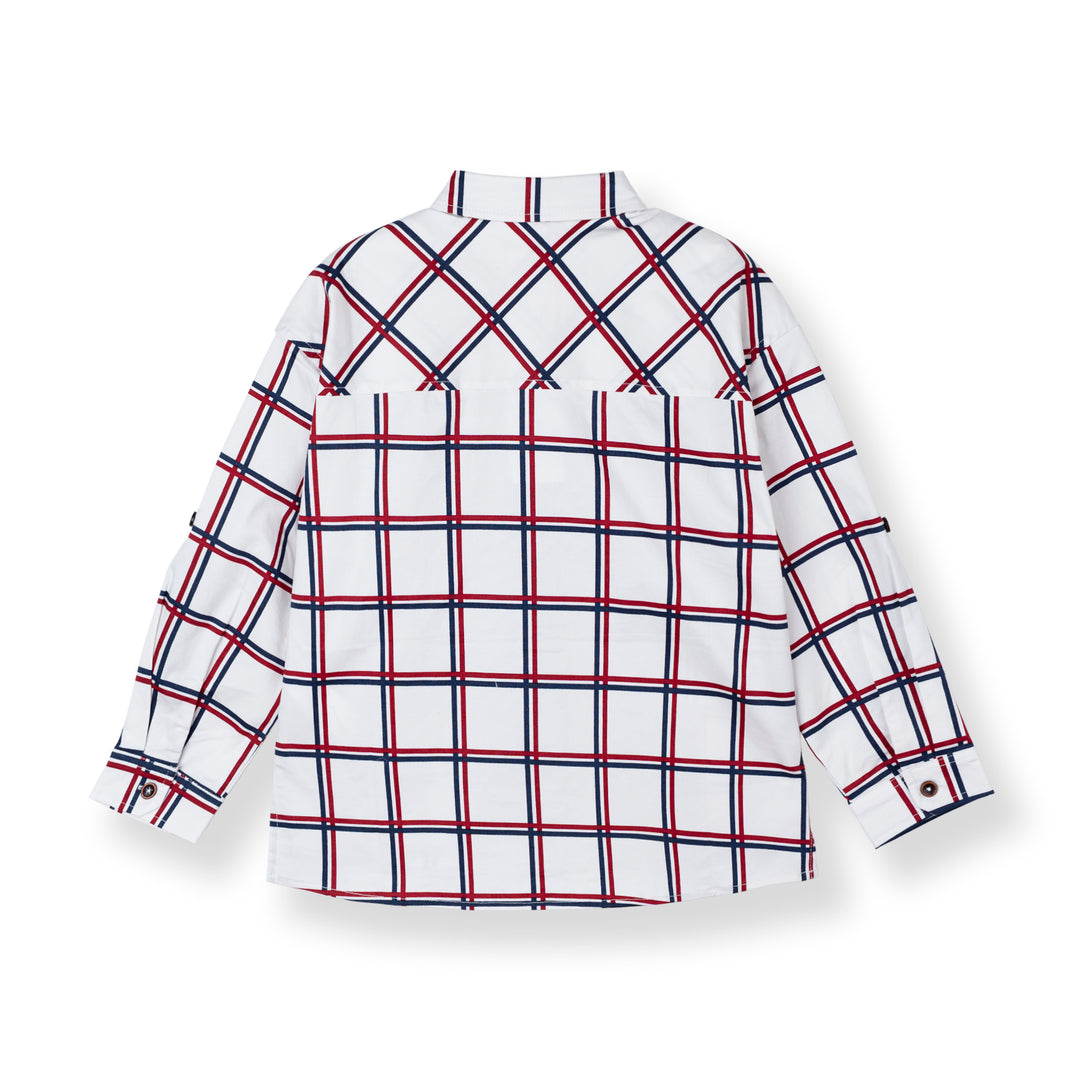 Oversized Checks Long Sleeves Shirts