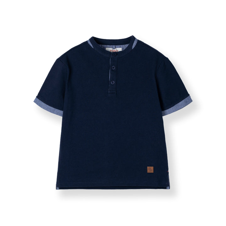 Henley Collar Shorts Sleeves Polo