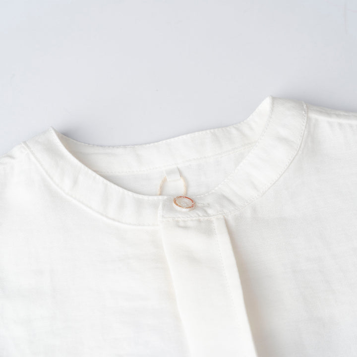 Mandarin Collar Shorts Sleeves Shirts