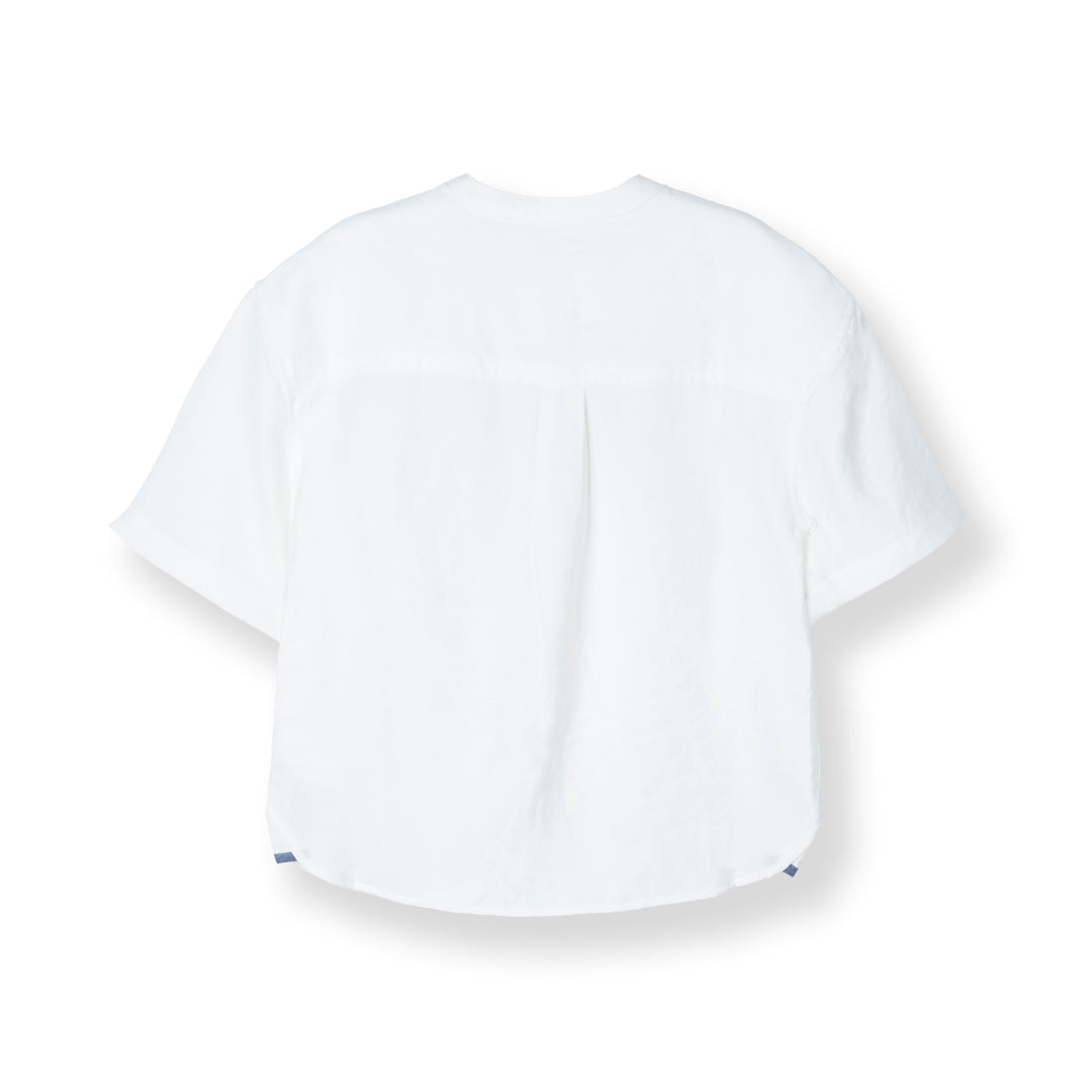 Mandarin Collar Shorts Sleeves Shirts