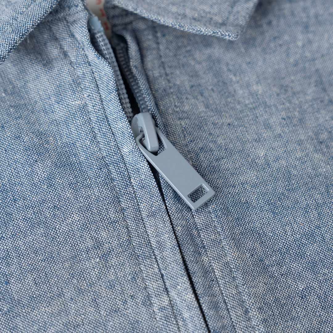 Linen Zip-up Shorts Sleeves Shirts